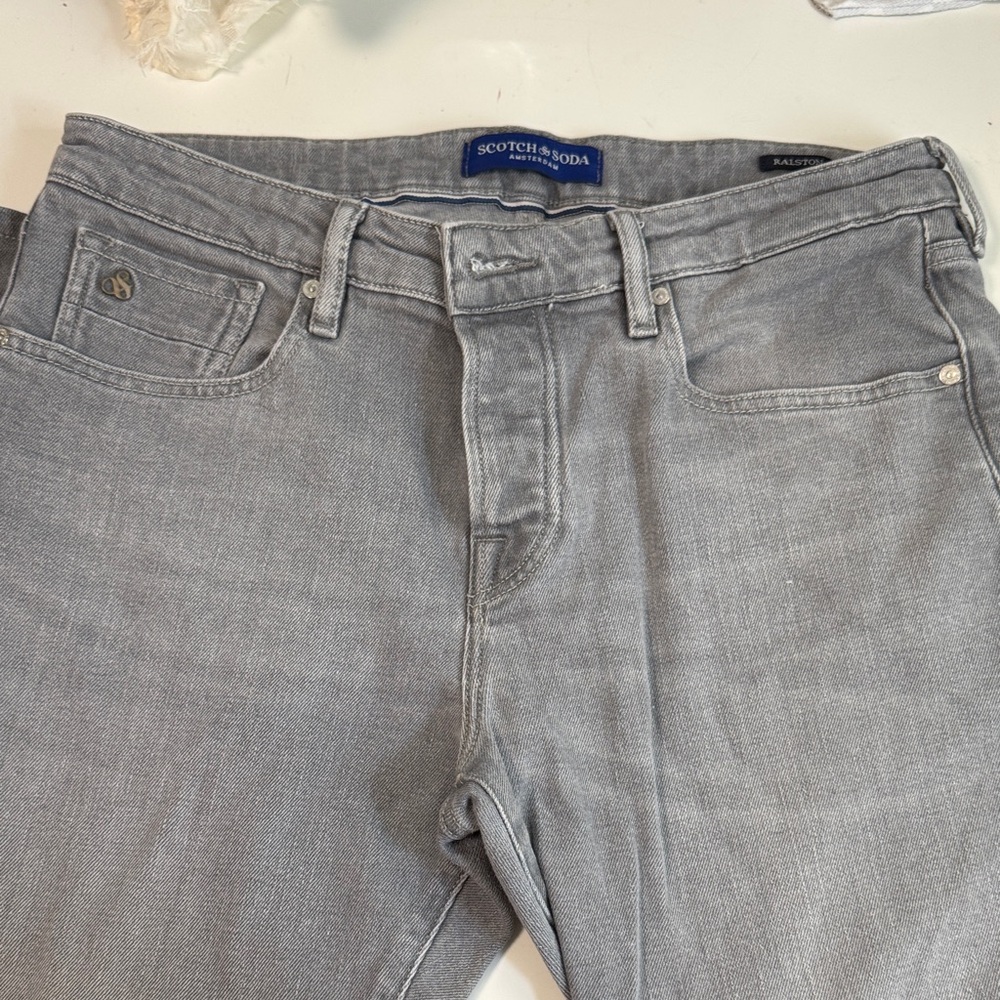 Scotch & Soda Gray Relaxed Men Jeans